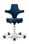 HAG Capisco 8106 Office Swivel Chair, Navy Blue - SC66071, White