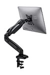 HUANUO 17-30 inch monitor mount gas spring arm 360° rotatable for LED LCD screen, 2 mounting options, VESA 75/100